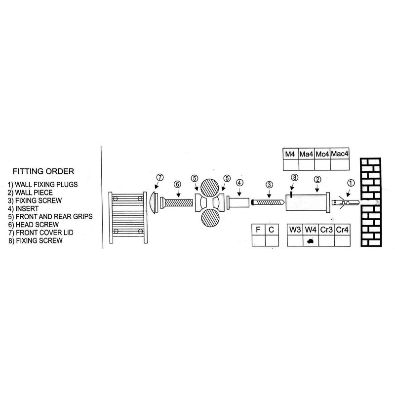 MyHomeware Set of Universal Bracket for Heated Towel RAIL Radiator