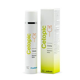 Cetopic Crema | Vitamina C, E, Ácido Hialuronico y Panthenol | Antiedad, Antioxidantes, Antimanchas | Para Manchas Oscuras en Cara, Cuello | Tubo con 