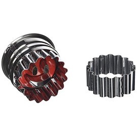 Metaltex "Smile Linzer Cookie Cutter, Silver, 4.8 cm