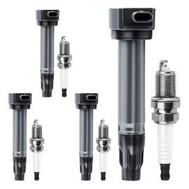 Motorevo Paquete de bobinas de Encendido y bujías de iridio (Juego de 4) compatibles con Jeep Patriot/Compass 2007-2017 2.0L 2.4L y Dodge Journey 2009