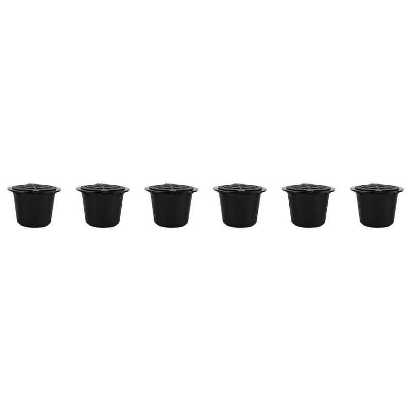 Café Recargable, 6 Piezas de Plástico y Acero Inoxidable Recargables
