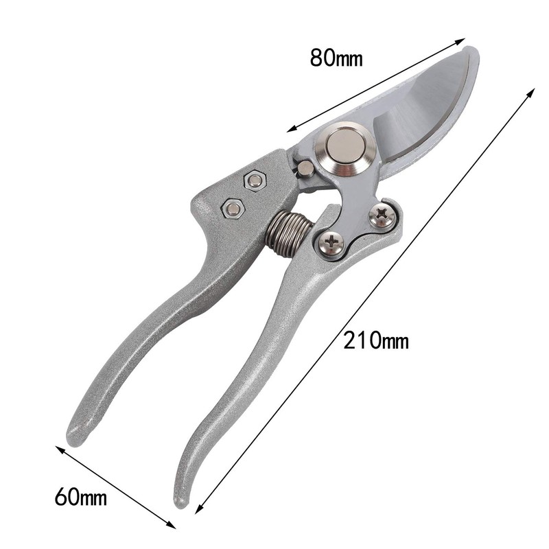 Secateurs, LINZI Bypass Pruning Shears 210mm with Extra Blade and
