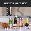 FineDine: Stainless steel round spice rack 16 Pack