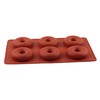 6 Cavity Donut Silicone Chocolate Molds Doughnut Pan Baking Mold