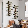 FLstudio Wine Rack Wall Mounted: 16 Bottles Wine Bottle Holder