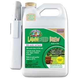 Bonide Captain Jack's Lawnweed Brew, 128 oz Ready-to-Use Spray with Power Wand, Fast-Acting Formula Controls Weeds, Moss, Algae, Lichens & Disease