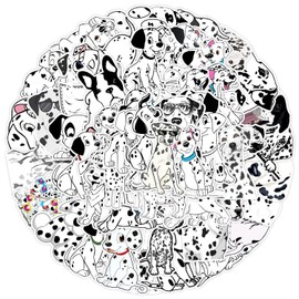Dalmatians Stickers for Laptop(50 Pcs),Gift for Kids Teens Adults Girl,Dalmatians Dog Waterproof Stickers for Water Bottle,Vinyl Stickers for Scrapbook,Journal,Dairy,Skateboard