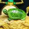Natural Green Jade Turtle Crystal Carving Healing Gemstone Sculpture 8cm