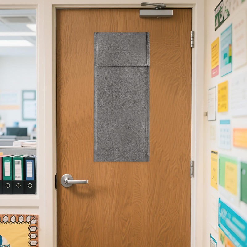 NICETOWN Lockdown Shade for Classroom Door Window Privacy, Linen Small