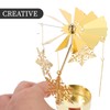 Zerodeko Snowflake Christmas Candle Spinner Carousel Candle Rotary Candle Holder