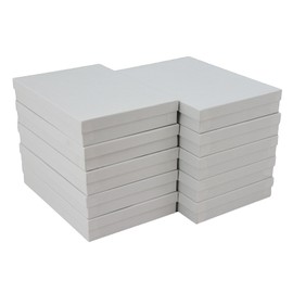 JPB White Swirl Cotton Filled Jewelry Boxes #85 (Pack of 10) 8" x 5.5" x 1.25" …
