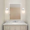 XiNBEi Lighting Globe Wall Sconce Modern 1 Light Chrome Sconce