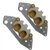 Caltric Front Left And Right Brake Calipers W/ Pads for
