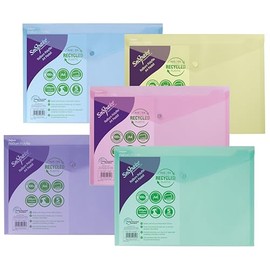 Snopake Reborn Polyfile A4 AST Pk5