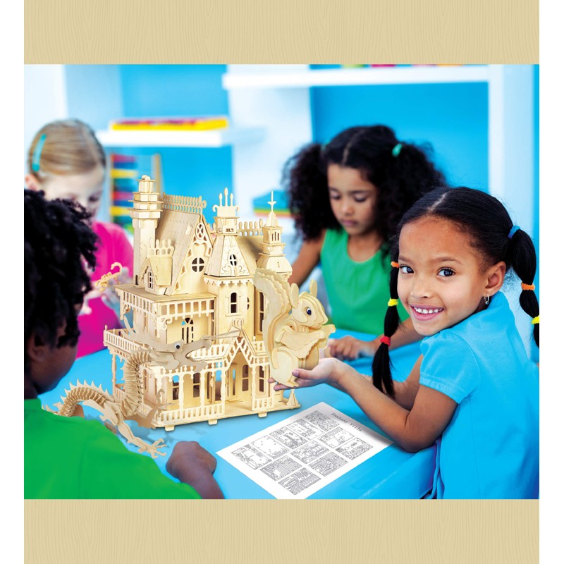 Puzzled 3D Puzzle Dragon Building Kit - Wooden Dragon Puzzle
