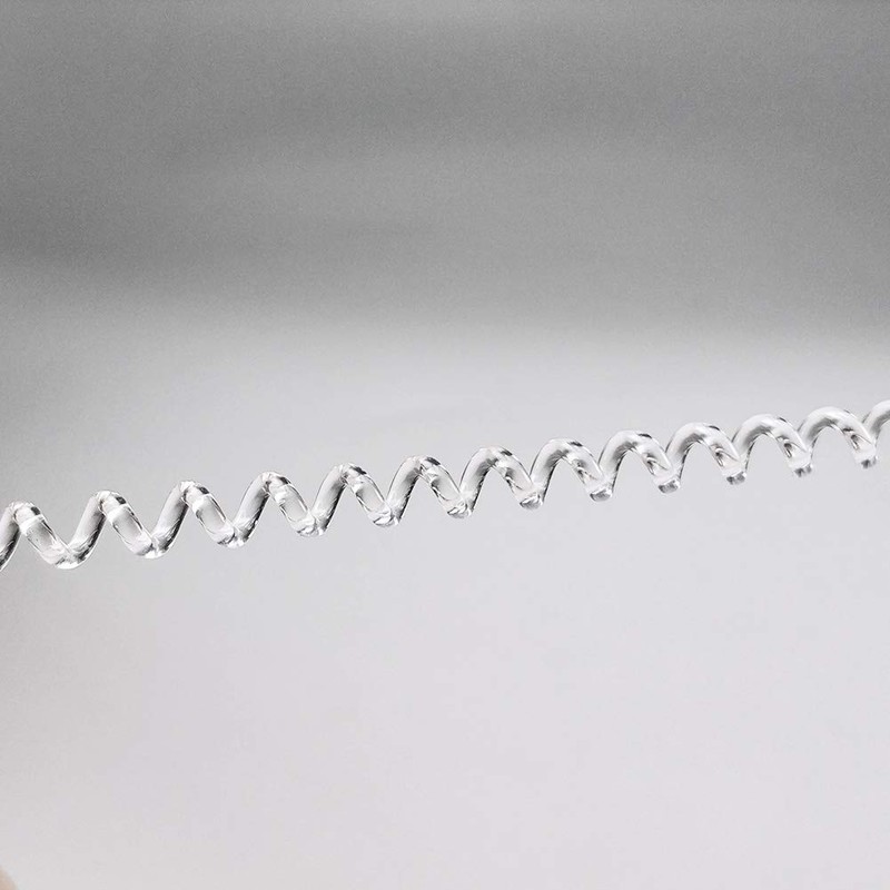 lingzaling カールコード コイルストラップ 伸びる 細タイプ シンプルクリップ付き 落下紛失防止 携帯・USBメモリ・マスコット・キー・ホイッスル用 3本セット (透明)