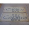 RINKER CAPTIVA 236 DECAL SET OF (2) TEAL / SILVER