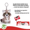 Nici 45550 Glubschis Schlüsselanhänger Waschbär Clooney 9cm Keyring Racoon, Animal
