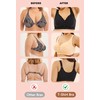 FHTECO Front Closure Bras for Older Women Plus Size Wireless