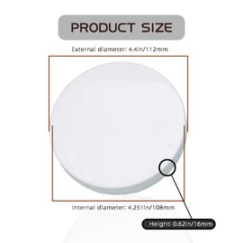 Leewoth 5Pcs 4.5" White PVC Pipe End Cap Plug PVC Pipe End Cap Fitting Building PVC Furniture DIY Garden Furniture Grade Plug Coupling