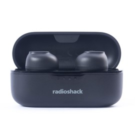 RadioShack High Performance Wireless Headphones, Active Noise Cancelling Earbuds, IPX5 Water Resistant Bluetooth Headphones with 400MAH Battery, Black