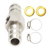 Fuel Line T Fitting Adapter 304 Stainless Steel Pressure Gauge