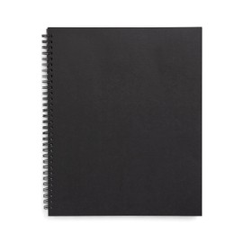 TRU RED Large Soft Cover Ruled Notebook, Black