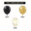 ZYOOO Black and Gold Balloons, 50pcs 12 Inch Black Gold