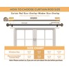 2 Pack Curtain Rods for Windows 48 to 84 Inches,