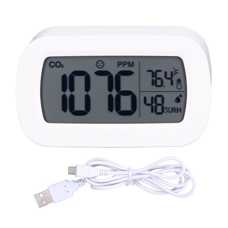 CO2 Detector USB Power Supply Indoor Carbon Dioxide Gas Concentration