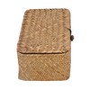 Seagrass Baskets, Hand Woven Seagrass Storage Containers with Lid, Rectangular