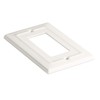 Monarch Abode 19057 Architectural Switch Plate, 1-Gang, Classic White