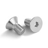 1/4-20 x 1/2" Flat Head Socket Cap Screws Countersunk Bolts,