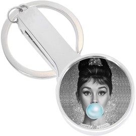 Audrey Hepburn Bubble Purse Hanger with Keychain