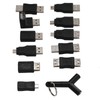 12Pcs USB2.0 Adapter 3.5mm 2 in 1 Audio Adapter Converter