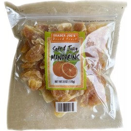 Trader Joe's Pack of 4, NEW Soft & Juicy Dried Mandarins, 6 OZ/Pack