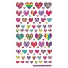 Paper Projects 01.70.04.056 Rainbow Hearts Glitter Reusable Stickers, Multi-Colour, 19.5