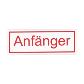 easydruck24de Hin443 Magnetic Car Sign Beginners I 20 x 7 cm I Caution Warning Drivers I for Car Truck I Weatherproof, Magnetic I