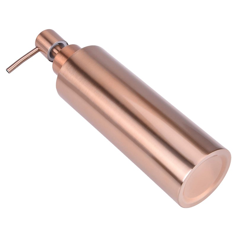 Stainless Steel Dispenser, Kitchen Bathroom Countertop Hand Pump Liquid Rose