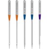 SINGER 04803 Regular Point Overlock Needles, 5-Count, Sizes 80/12, 90/14,
