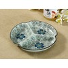 Nishida 120044 No. 7.5 3-Compartment Plate (Blue Camellia), Home Restaurant,