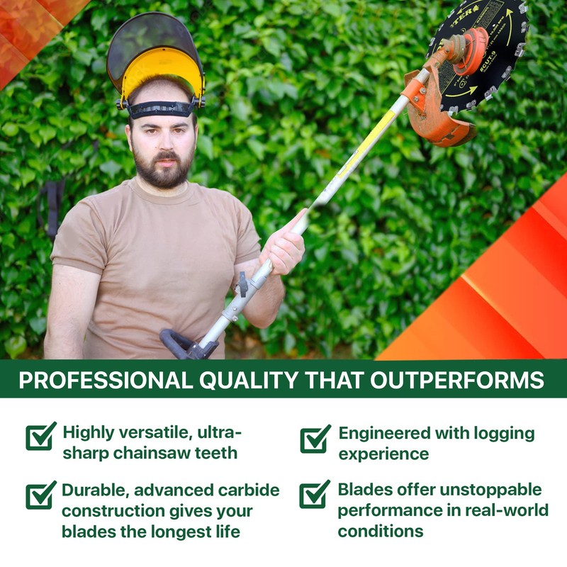 FORESTER Brush Cutter Blades - Trimmer Chainsaw Tooth Saw Blade