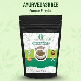 AYURVEDASHREE Gymnema Sylvestre Leaf Powder 50 Gm I Gurmar Powder I Supports Natural Balance I Non GMO I Gluten-Free, Vegetarian