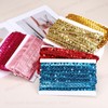 sourcing map 1.5cm x 6m Sequins Trim Flat Sequin Paillette