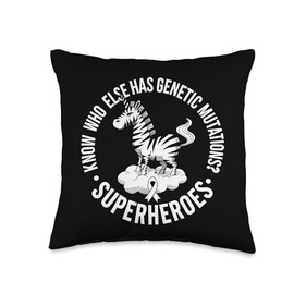 Rare Diseases Know Who Has Genetic Mutations Superheroes Throw Pillow