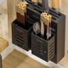 Utensil Holder Stainless Steel Wall Mount Chopstick Draining Storage Shelf