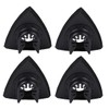 4 Pack Triangle Oscillating Tool 80mm Sanding Pad, 3-1/8 Inch
