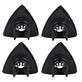 4 Pack Triangle Oscillating Tool 80mm Sanding Pad, 3-1/8 Inch Fit Oscillating Multitools with Universal Quick-Release