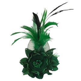 JKQBUX Multi-function Feather Flower Brooch Pins & Hair Clips for Women Girls Corsage Brooch Party Ceremony Accessories Dance Banquet Pins Headdress