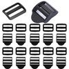 Generic 10 Pack Heavy Duty Plastic Backpack Clips - Black,